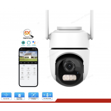 4MP Ai Mini WiFi PTZ Camera with Human Recognition and Siren - 2 Way Audio - Full Color Night vision